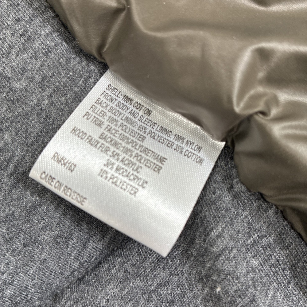Calvin Klein Quilted Puffer Coat Parka Women's XS Green Winter Jacket Warm - Picture 15 of 16